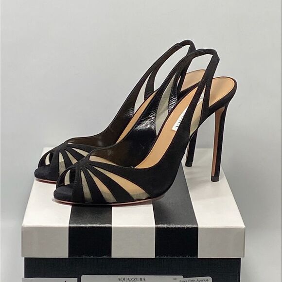 Aquazzura The Spy Suede pumps size 38.5 - Picture 9 of 11